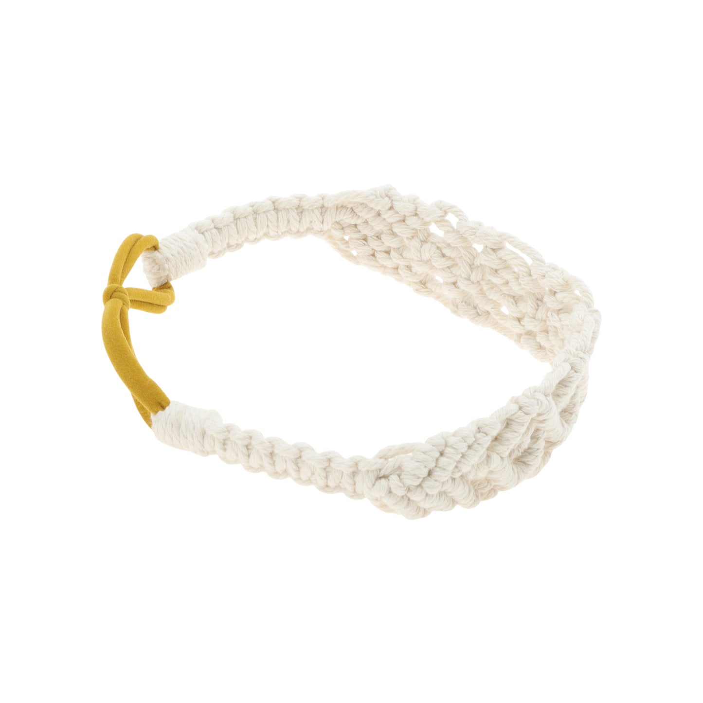 Hand-woven Argyle Headbands for Women Beige 1 Pc