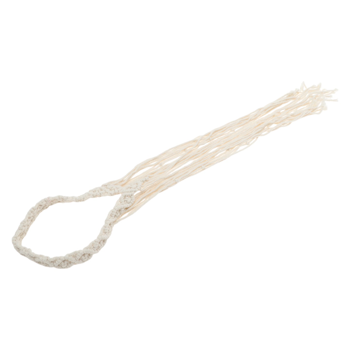 Hand-woven Long Tassel Headbands for Women 29.53" Beige 1 Pc