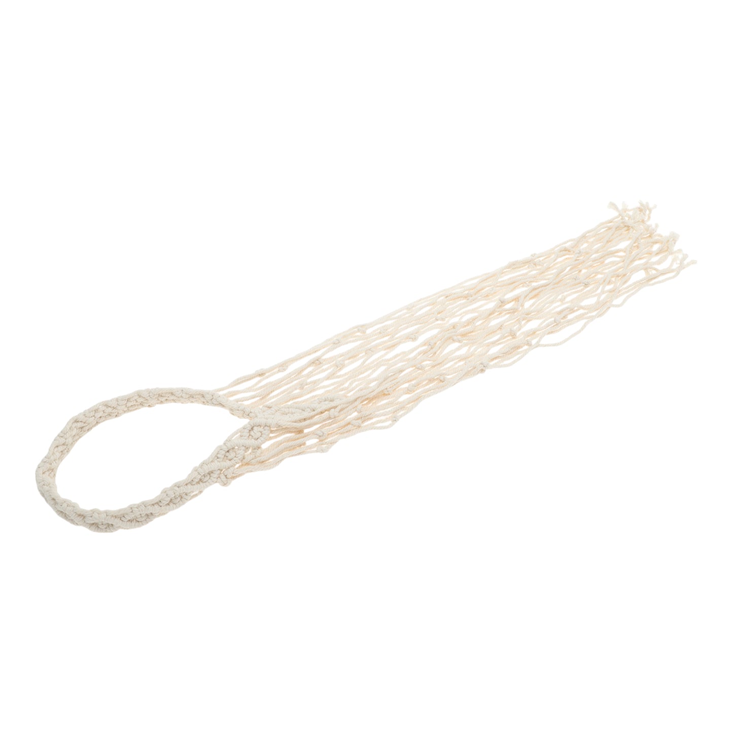 Diademas largas con borlas tejidas a mano para mujer, 27,56", color beige, 1 unidad