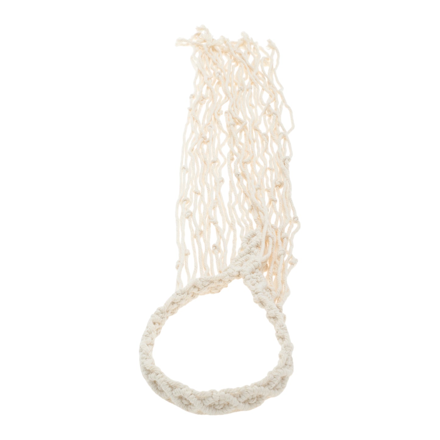 Diademas largas con borlas tejidas a mano para mujer, 27,56", color beige, 1 unidad