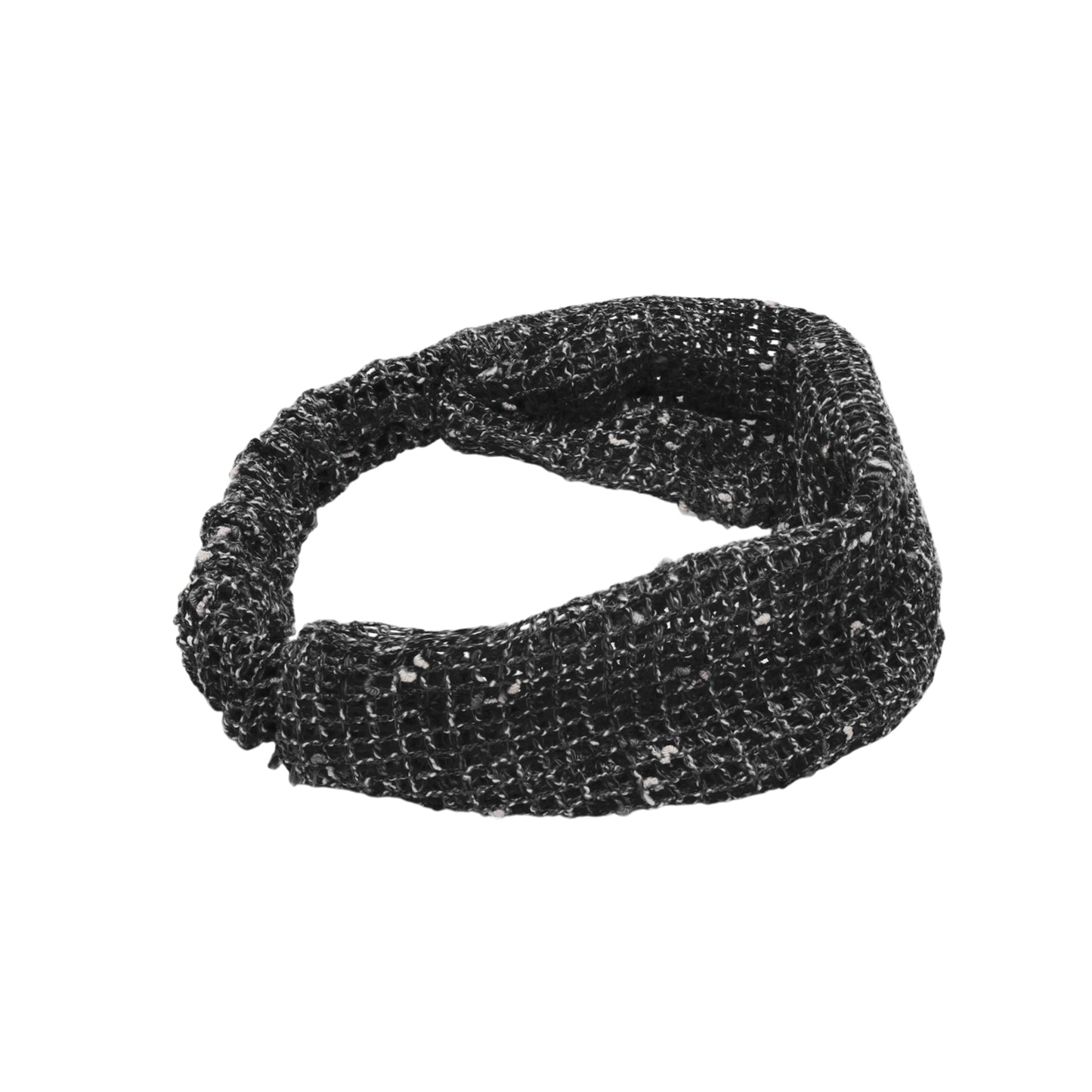 Diadema de encaje elástica ancha para mujer, color negro, 1 unidad