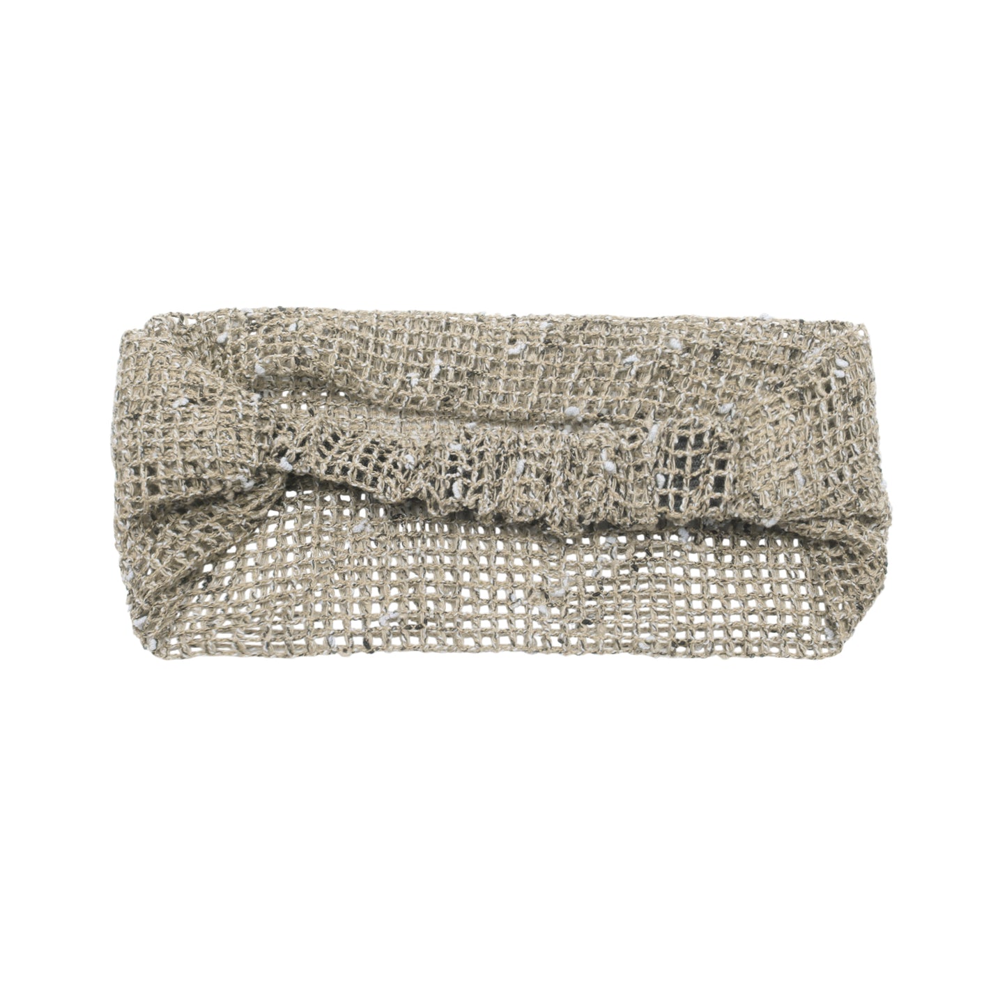Diadema de encaje ancha elástica para mujer color caqui 1 pieza
