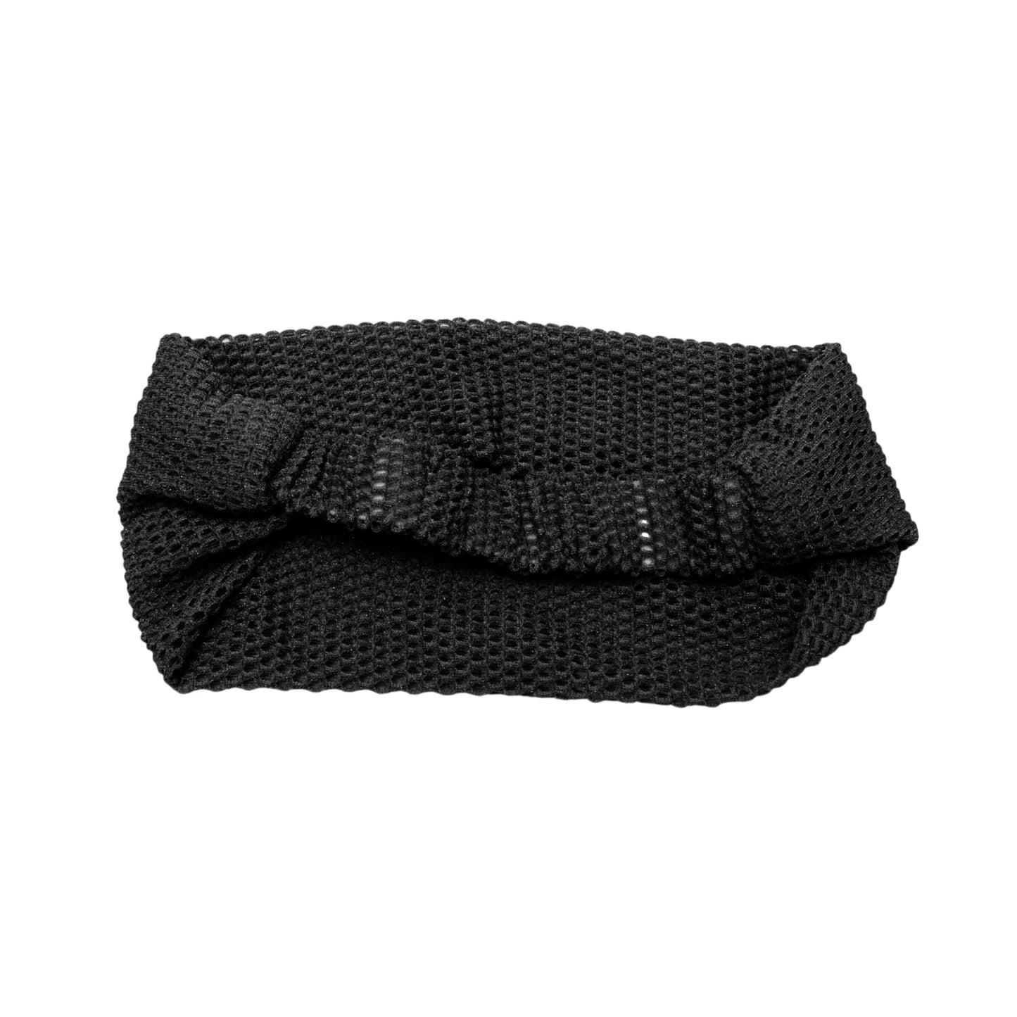 Diadema ancha de pata de gallo para mujer, color negro, 1 unidad