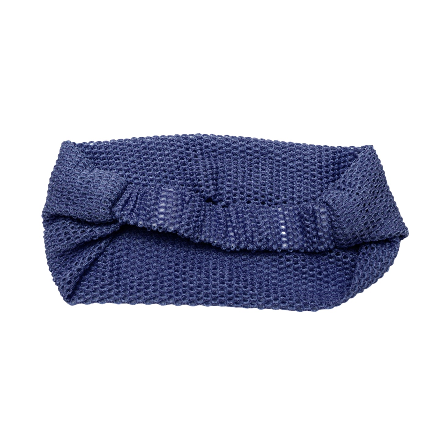 Houndstooth Fashion Wide Headband for Women Navy Blue 1 Pc