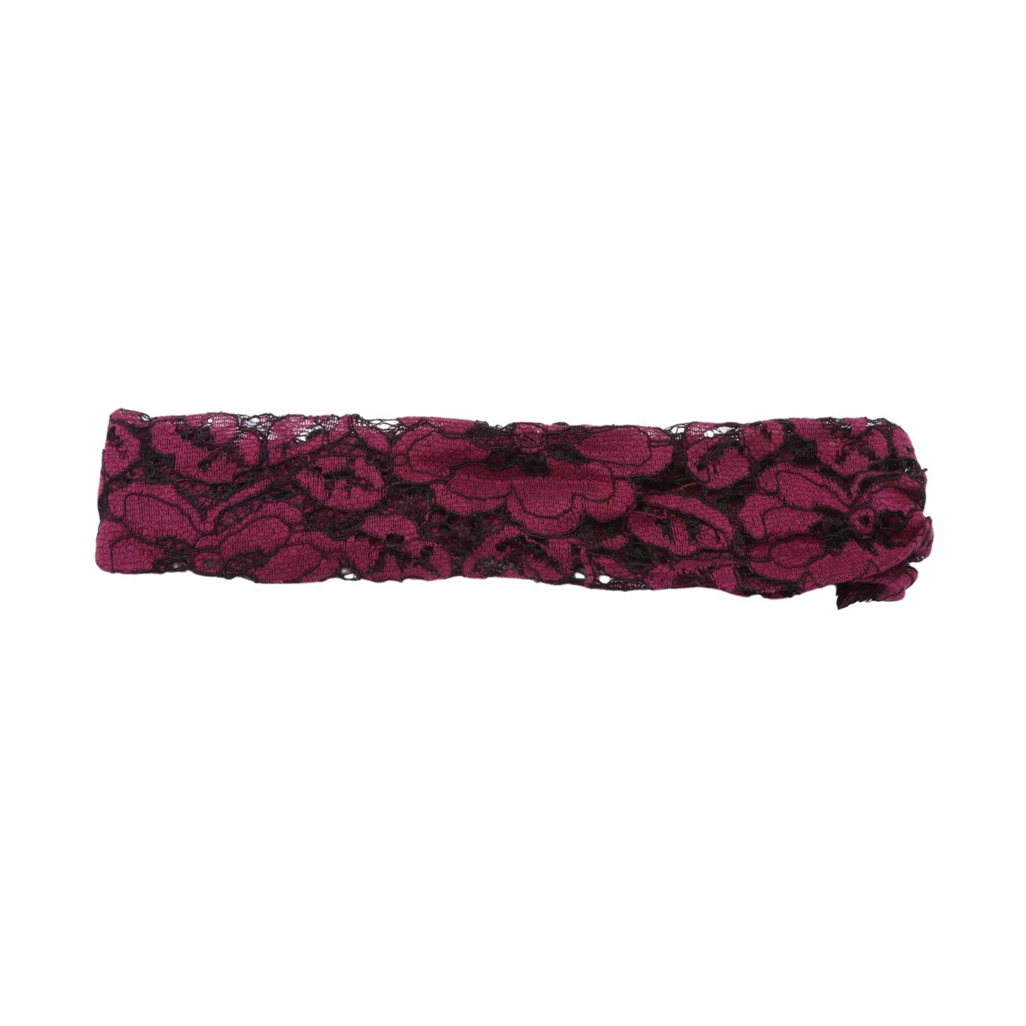 Diadema ancha de encaje Lotus para mujer, color morado y rojo, 1 unidad