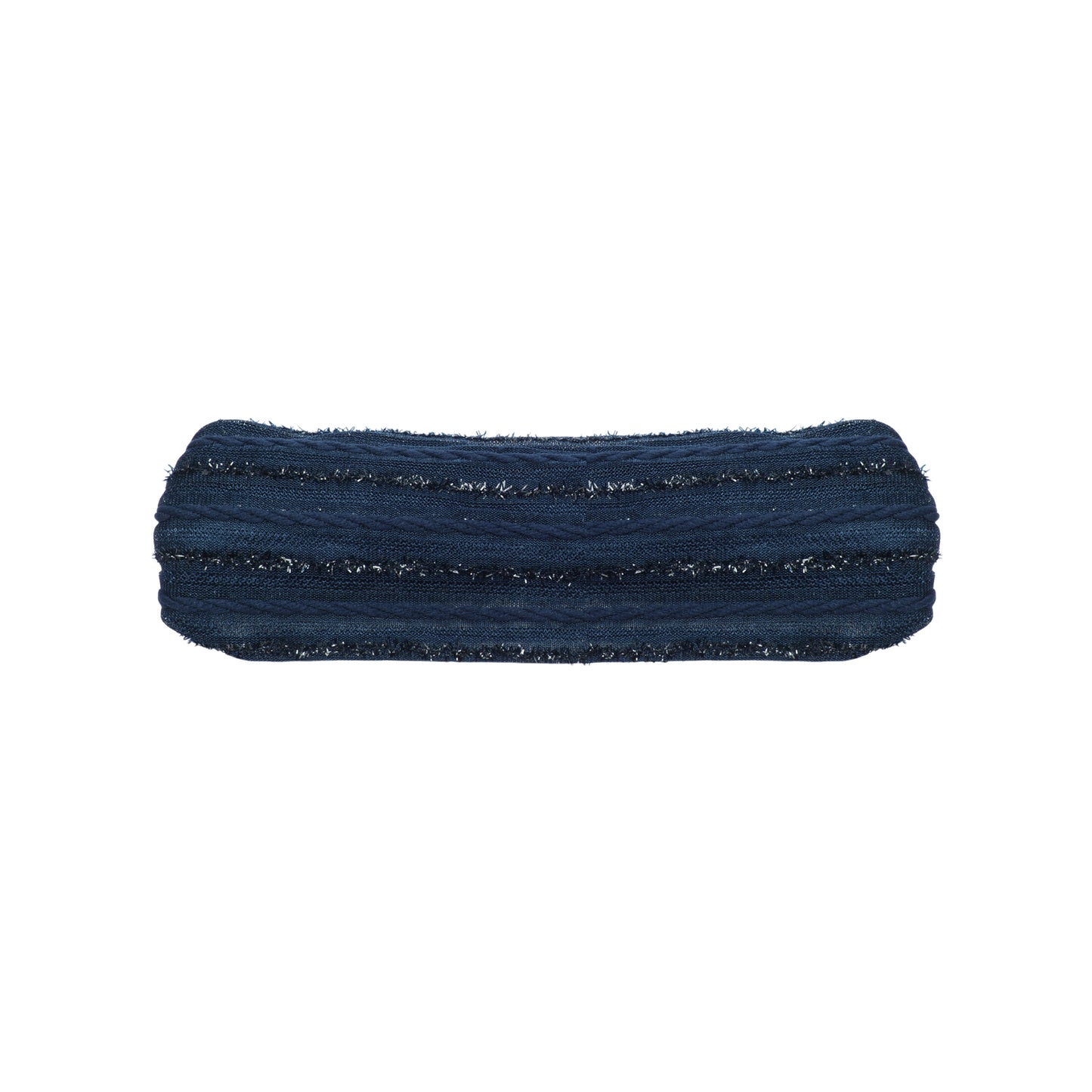 Diadema ancha vintage de rayas para mujer azul marino 1 pieza