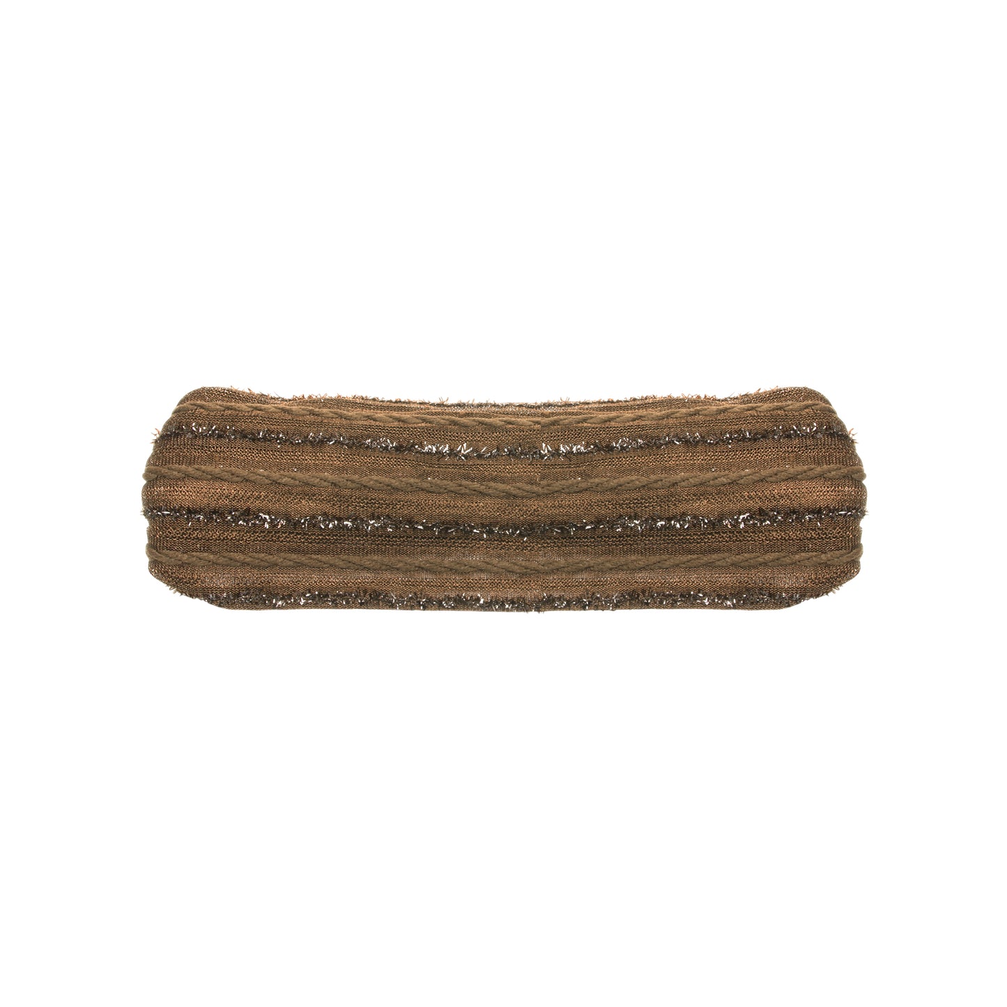 Diadema ancha vintage de rayas para mujer color caqui y marrón, 1 unidad