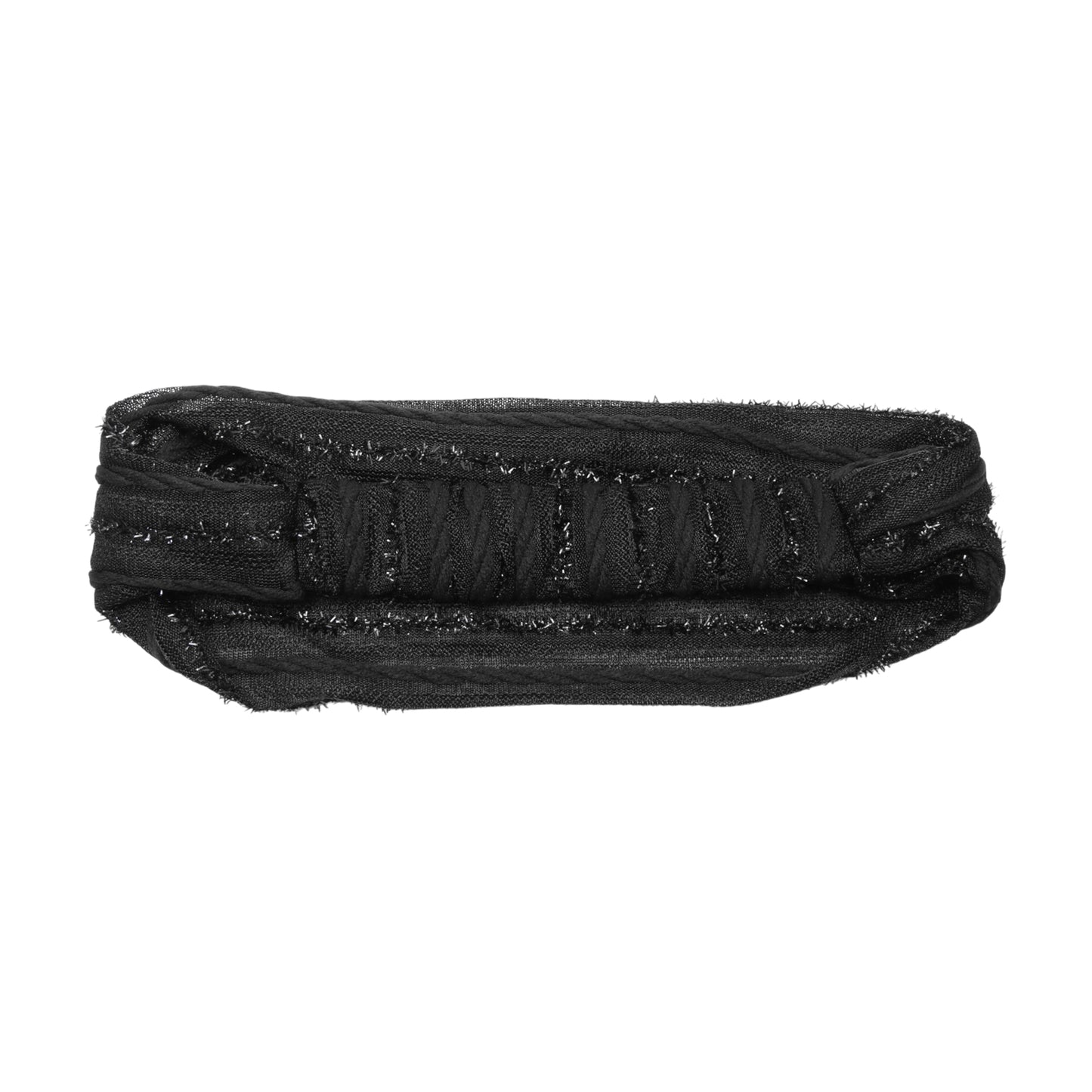 Stripes Vintage Wide Headband for Women Black 1 Pc