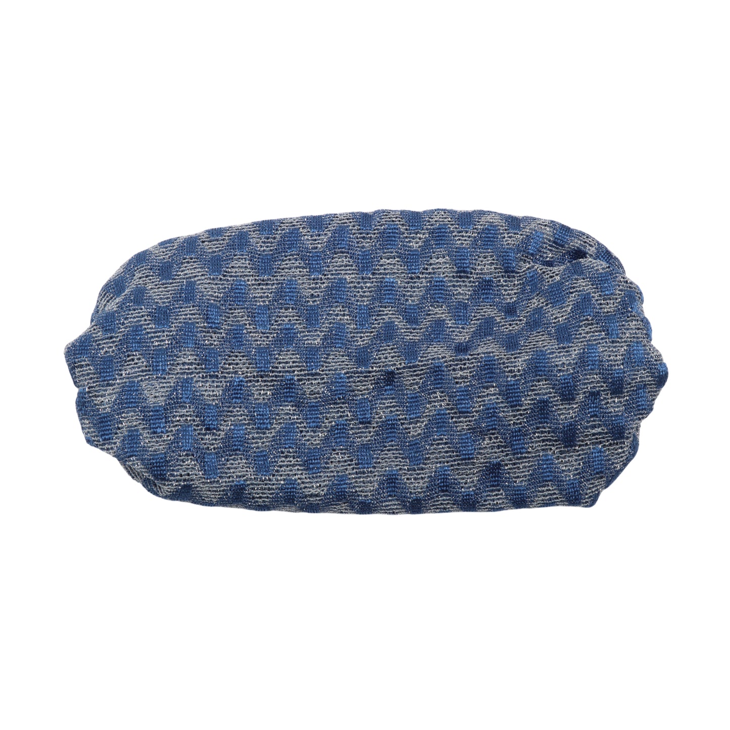 Diadema ancha de encaje con estampado de ondas para mujer, color azul, 1 unidad