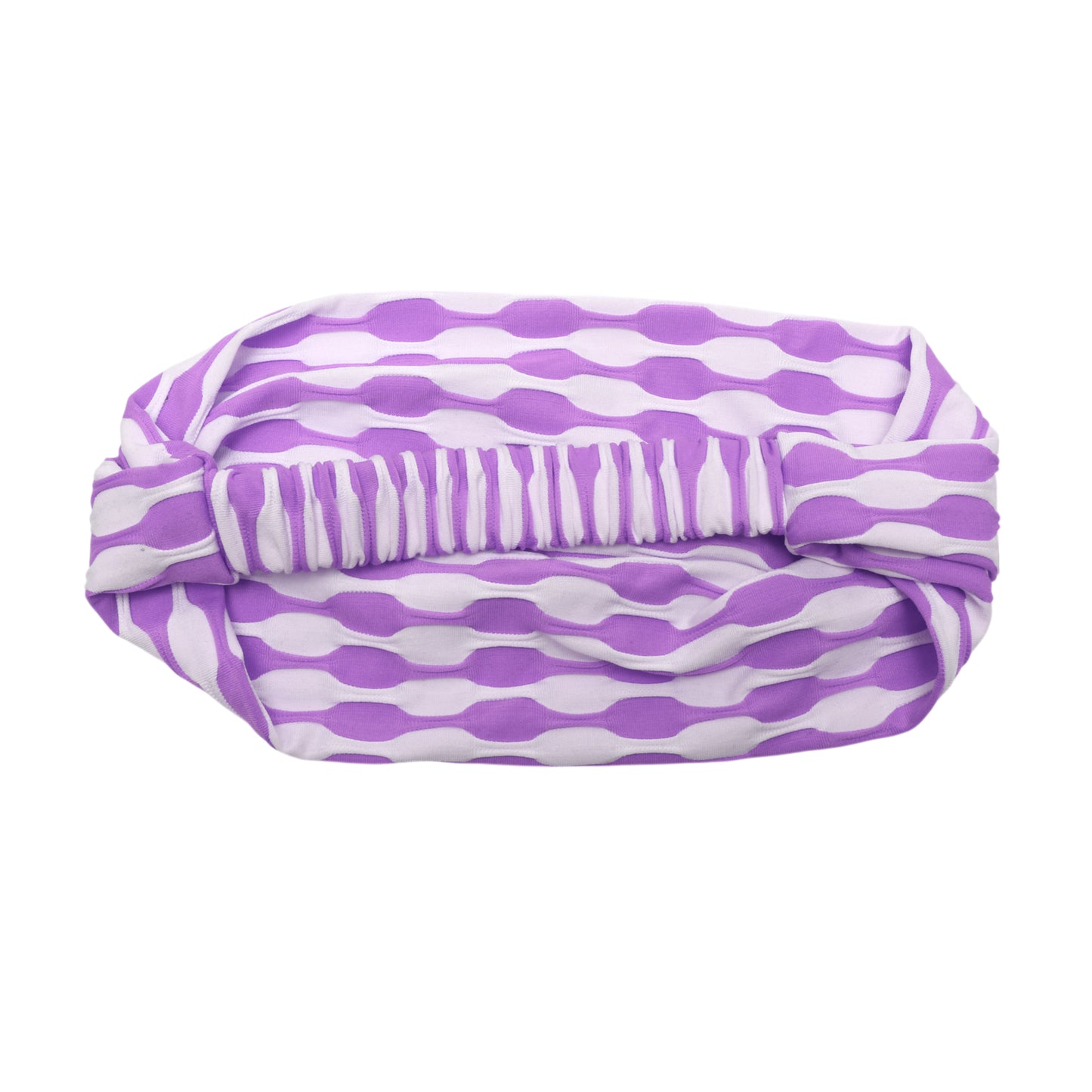 Color Block Wide Fabric Headband for Women Purple 1 Pc