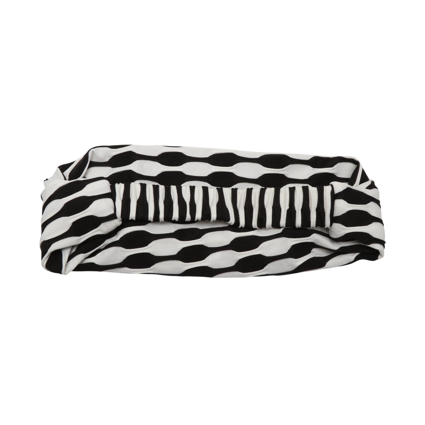 Diadema ancha de tela con bloques de color para mujer, color negro, 1 unidad