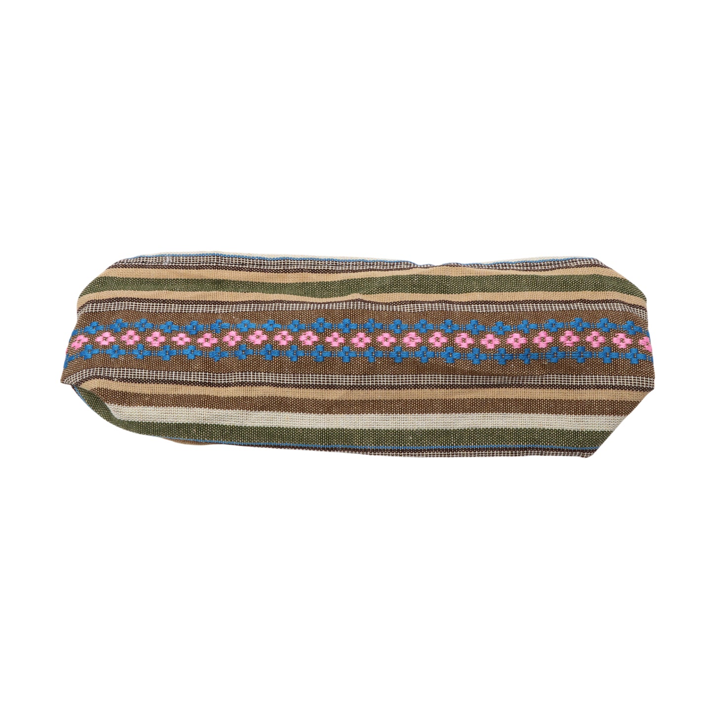 Ethnic Style Ethnic Style Stripes Wide Headband for Women, Brown Green 1 Pc