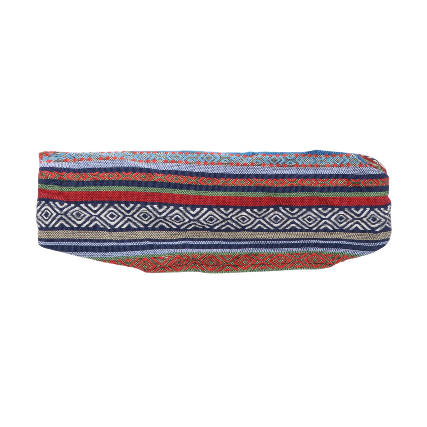 Diadema ancha de rayas de estilo étnico para mujer, color azul, 1 pieza