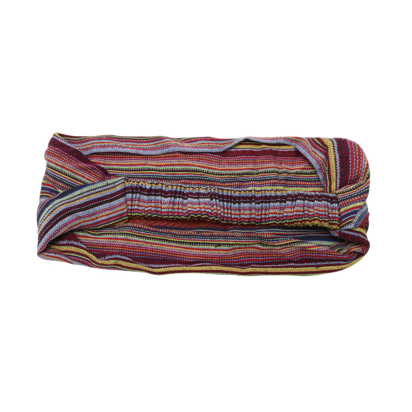 Ethnic Style Stripes Wide Headband for Women, Orange 1 Pc