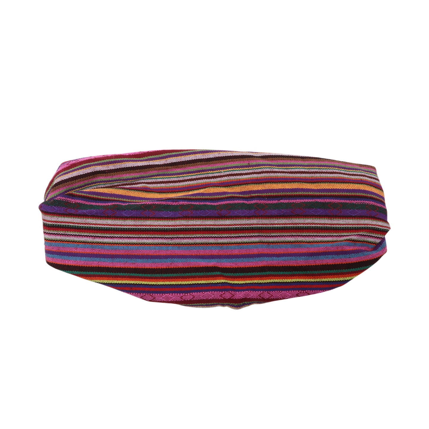 Ethnic Style Stripes Wide Headband for Women, Rose Red Purple 1 Pc