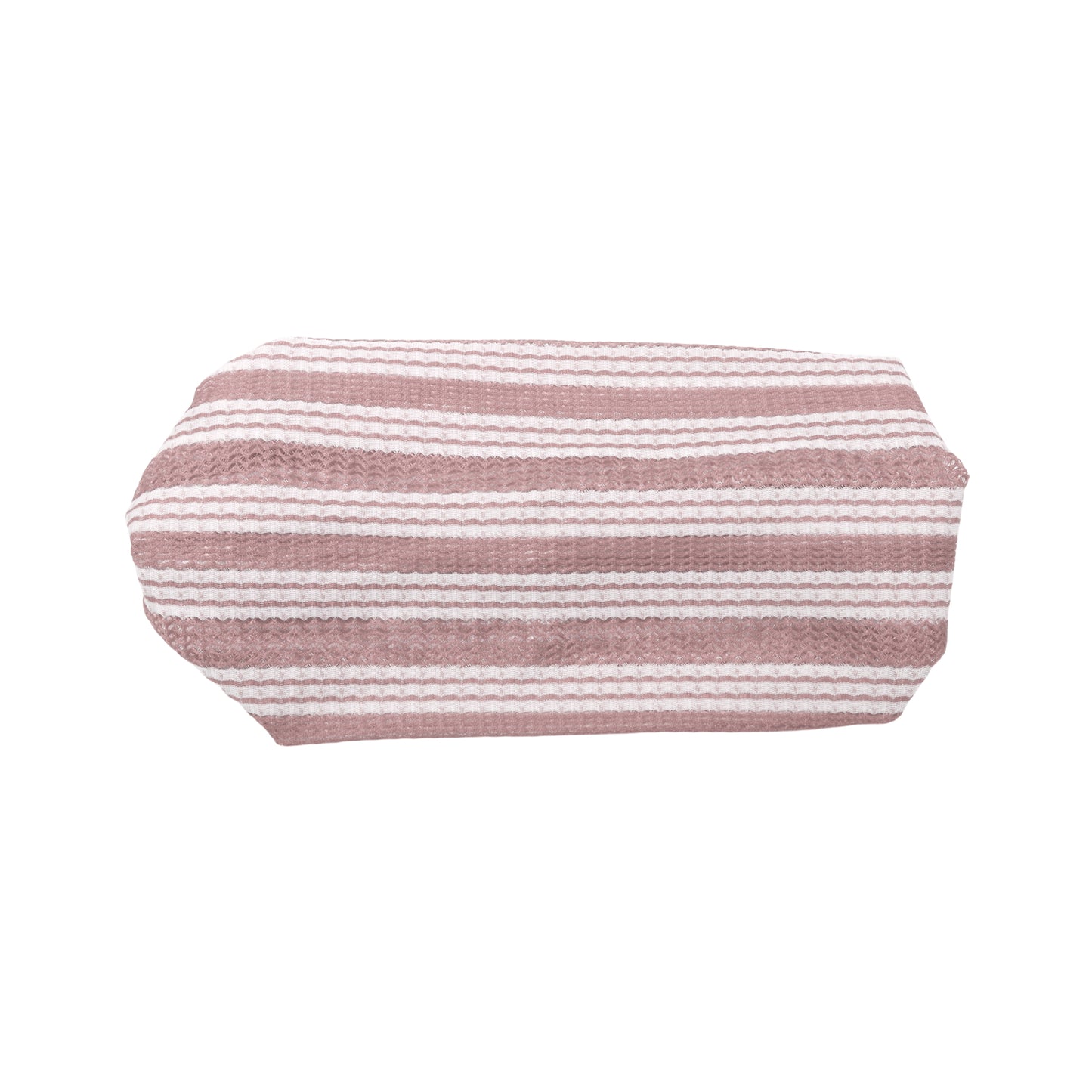 Stripes Stretch Fabric Wide Headband for Women Pink 1 Pc