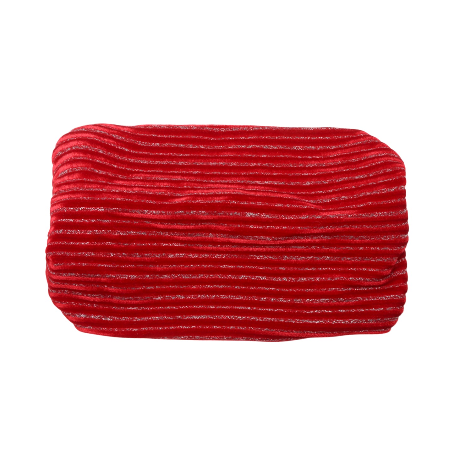 Horizontal Stripes Wide Fabric Headband for Women Red 1 Pc