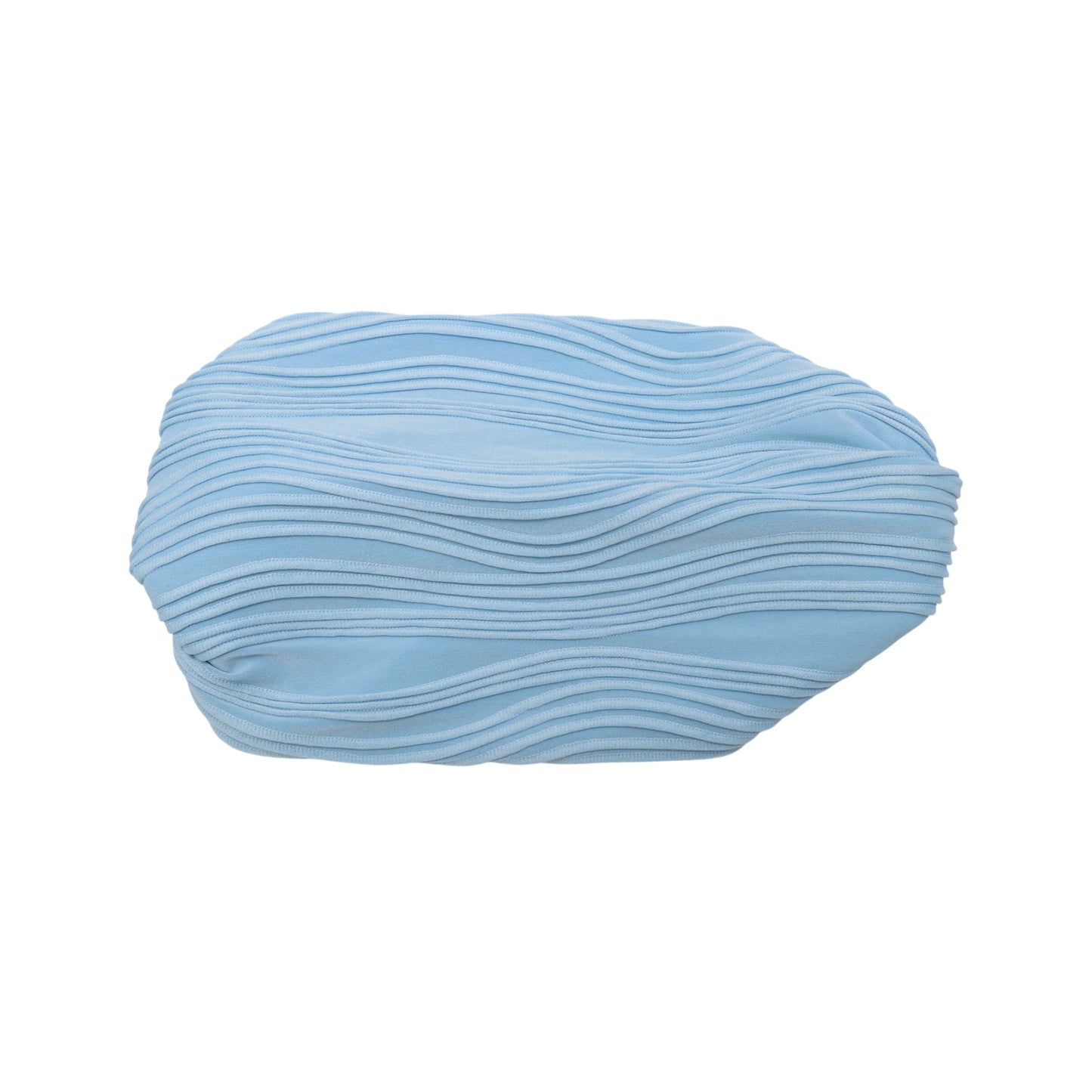 Wide Solid Texture Headband for Women Blue 1 Pc