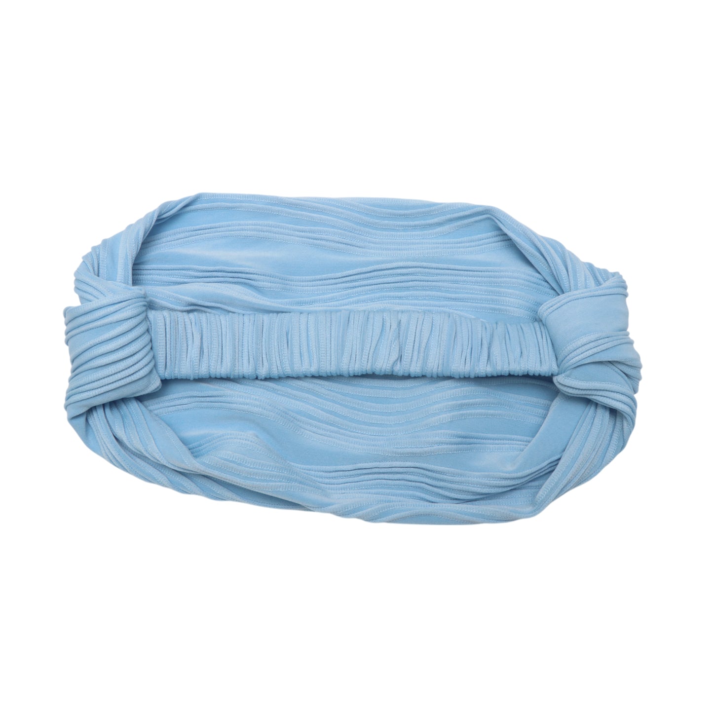 Wide Solid Texture Headband for Women Blue 1 Pc