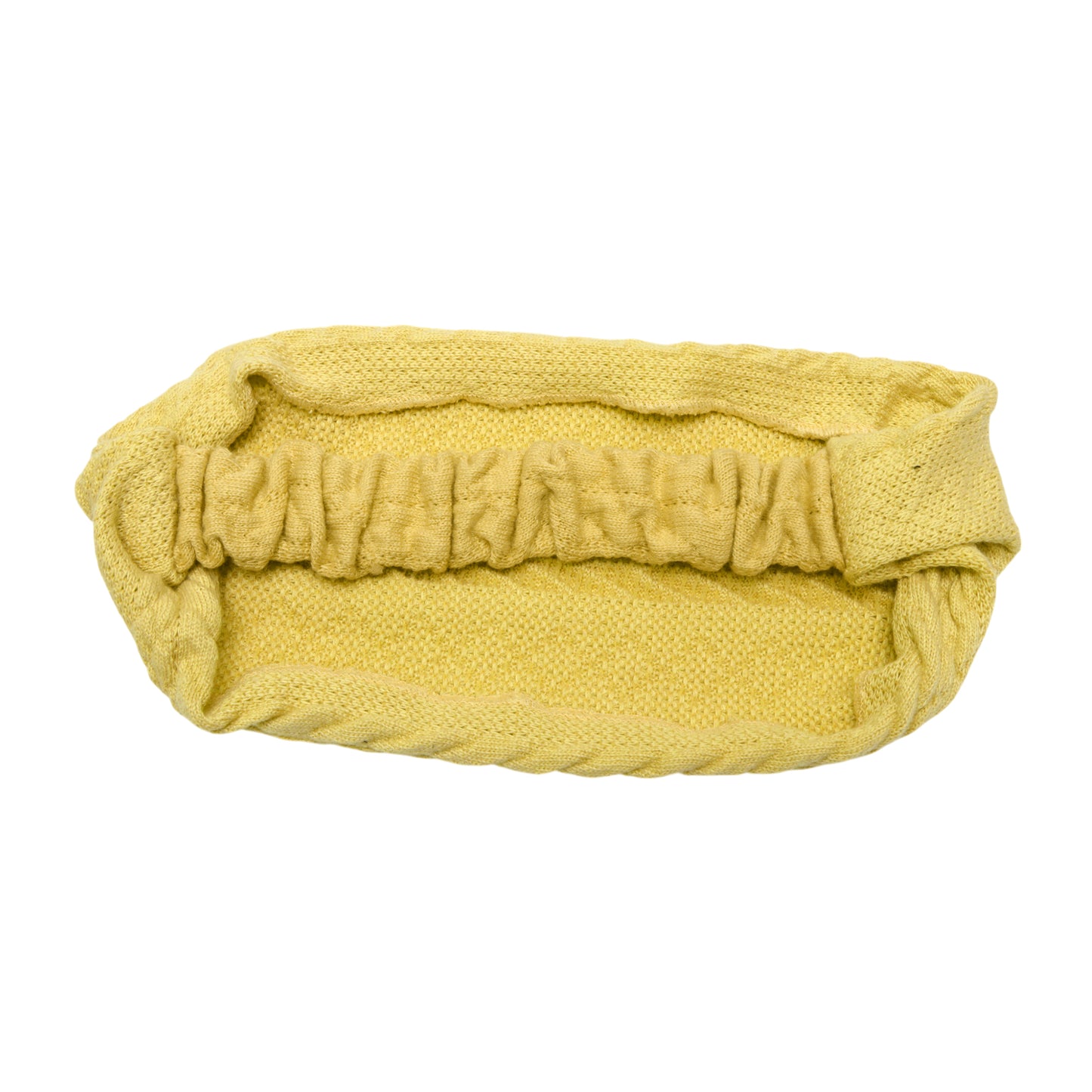 Cable Cable Knitted Wide Headband for Women, Yellow 1 Pc