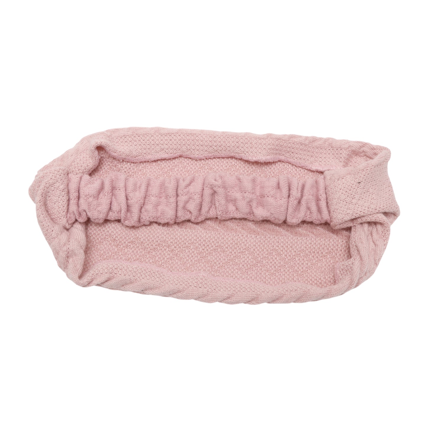 Diadema ancha de punto con cable para mujer, color rosa, 1 unidad