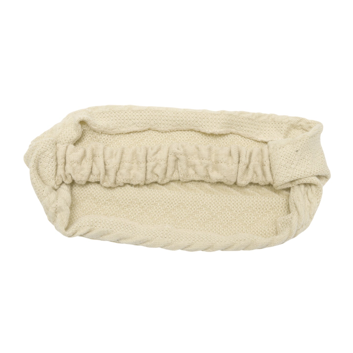 Cable Knitted Wide Headband for Women, Beige 1 Pc