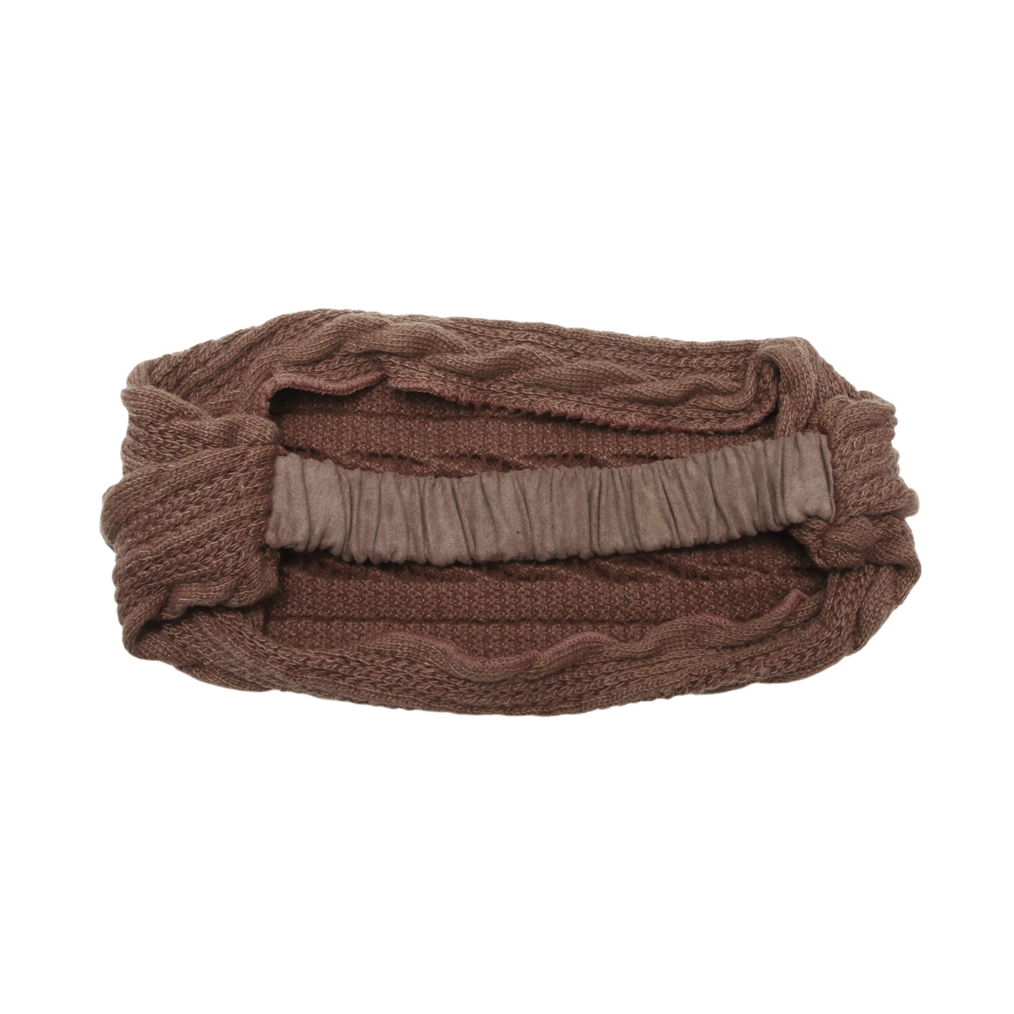 Cable Knitted Wide Headband for Women, Coffee Color 1 Pc