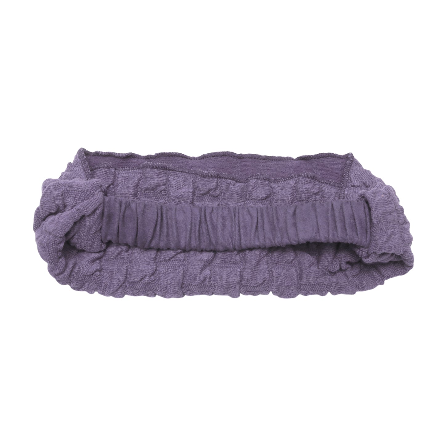 Diadema ancha con textura elástica para mujer, color morado, 1 unidad