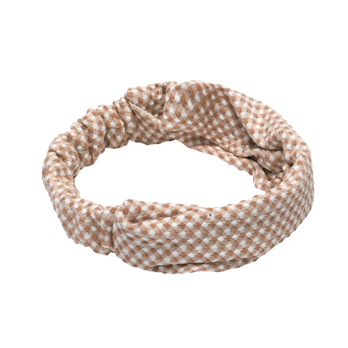 Diadema de rombos para niña, ancha, de tela, color caqui, 1 unidad