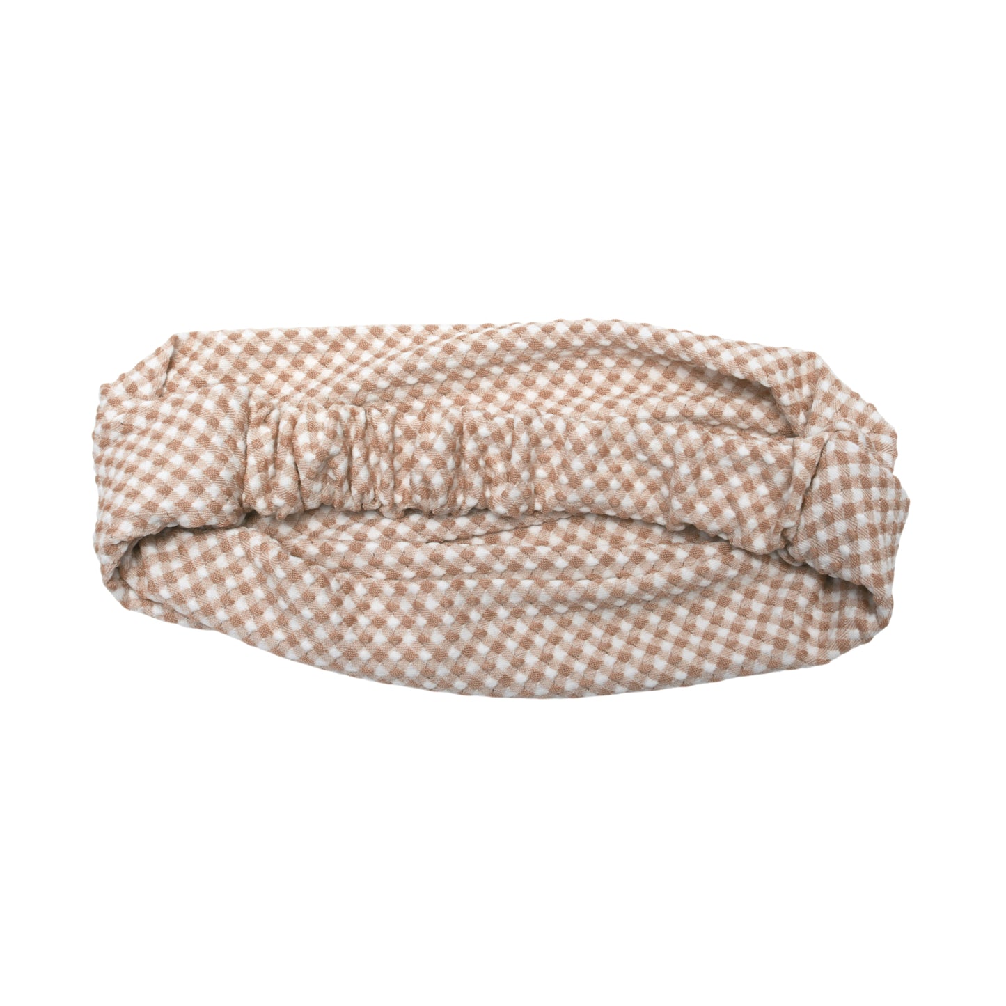 Argyle Headband for Girl Wide Fabric Headband for Wome Khaki 1 Pc