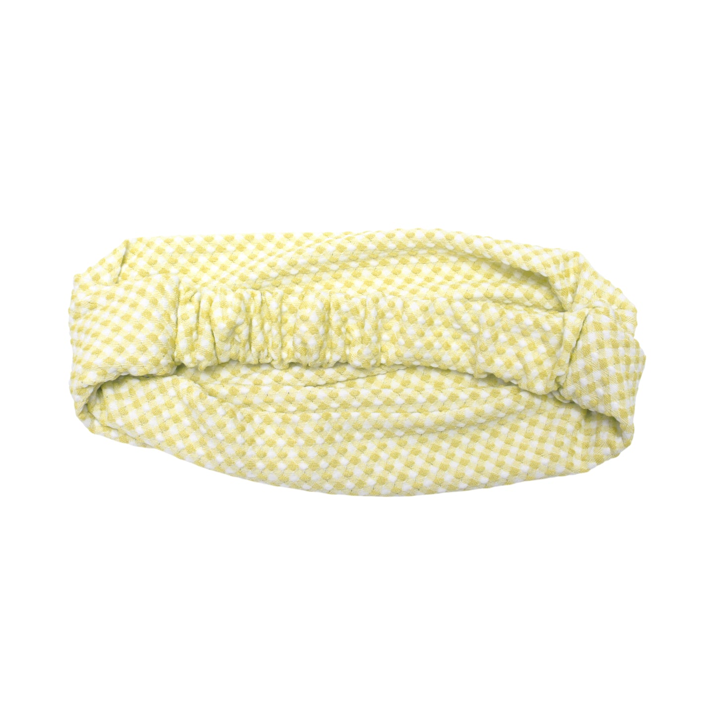 Diadema de rombos para niña, ancha, de tela, color amarillo claro, 1 unidad