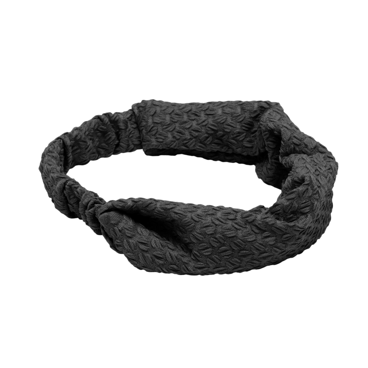 Diadema ancha de encaje de doble capa para mujer, color negro, 1 unidad