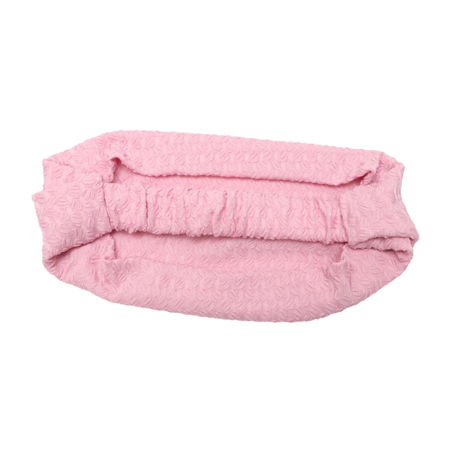 Diadema ancha de doble capa de encaje para mujer, color rosa, 1 unidad