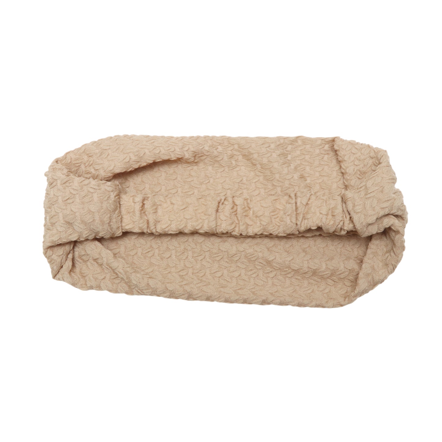 Lace Double Layer Wide Headband for Women Khaki 1 Pc