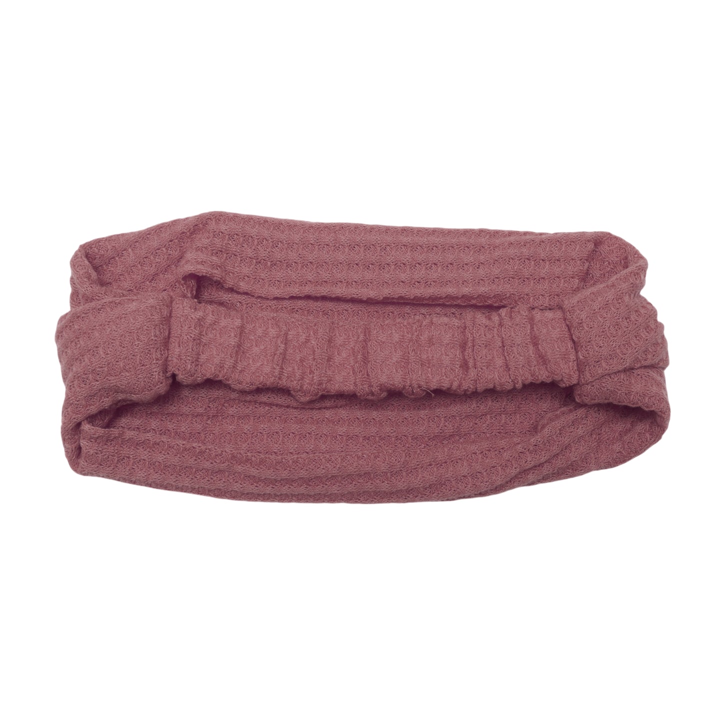 Diadema ancha con textura sólida para mujer, color rosa camafeo, 1 unidad