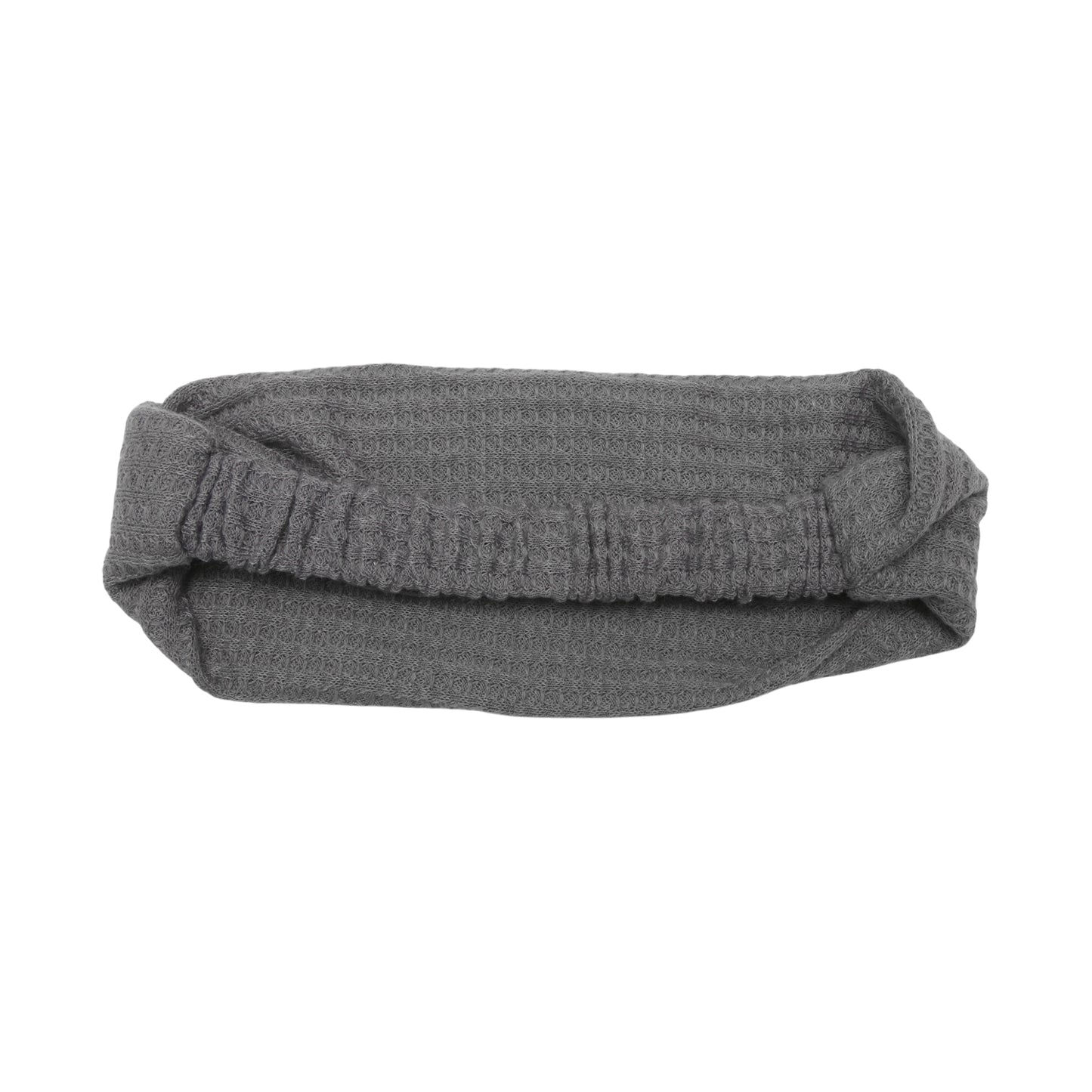 Wide Solid Textured Headband for Women Gray 1 Pc