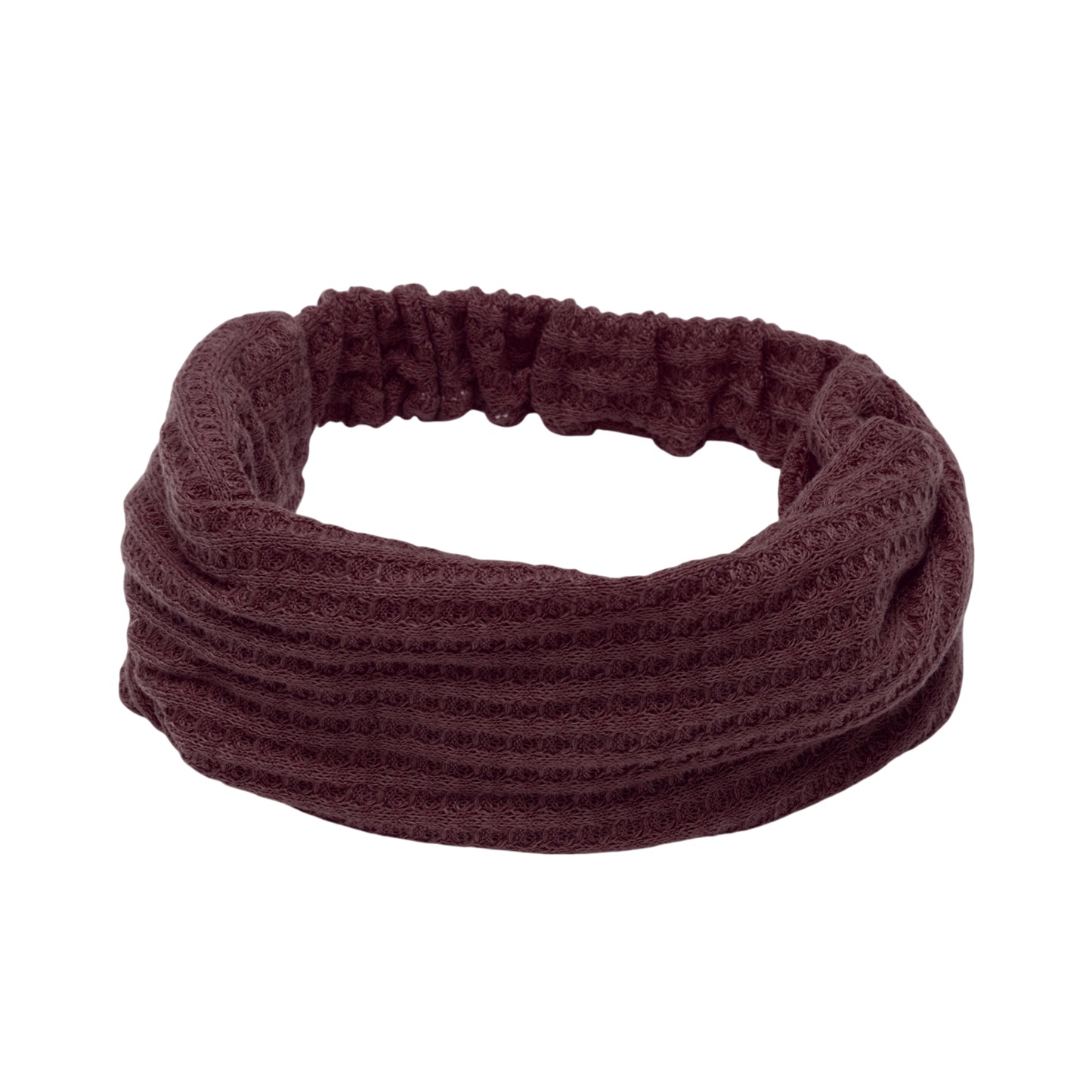 Diadema ancha con textura sólida para mujer, color rojo, 1 unidad