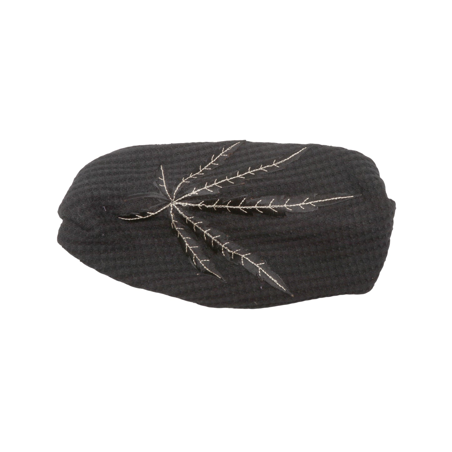 Diadema ancha con estampado de hojas para mujer, color negro, 1 unidad