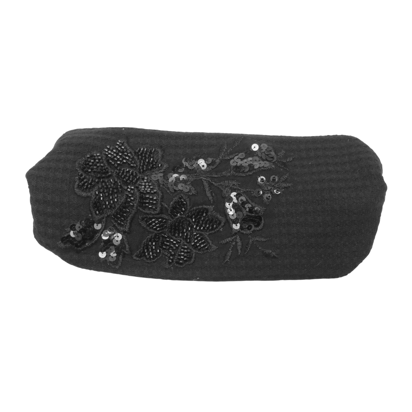 Diadema ancha con estampado de flores de rosa para mujer, color negro, 1 unidad