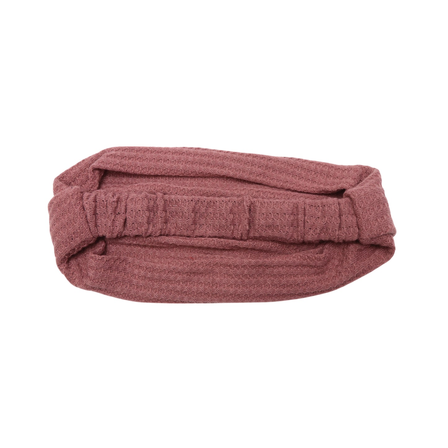 Diadema ancha con estampado de flores de rosa para mujer, color rosa camafeo, 1 unidad