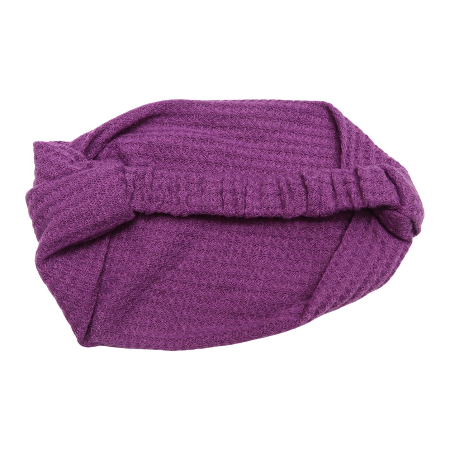 Rose Flower Pattern Wide Headband for Women, Purple Gold Tone 1 Pc