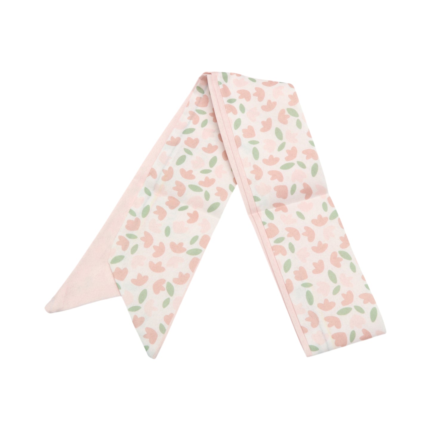 Ditsy Floral Long Ribbon Headband for Women Pink 1 Pc