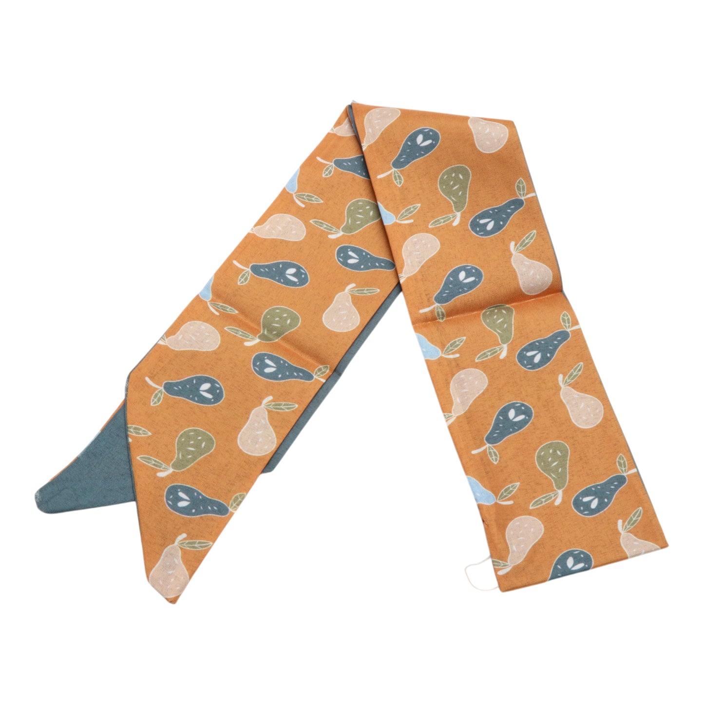 Fruit Long Ribbon Headband for Women Blue Orange 1 Pc