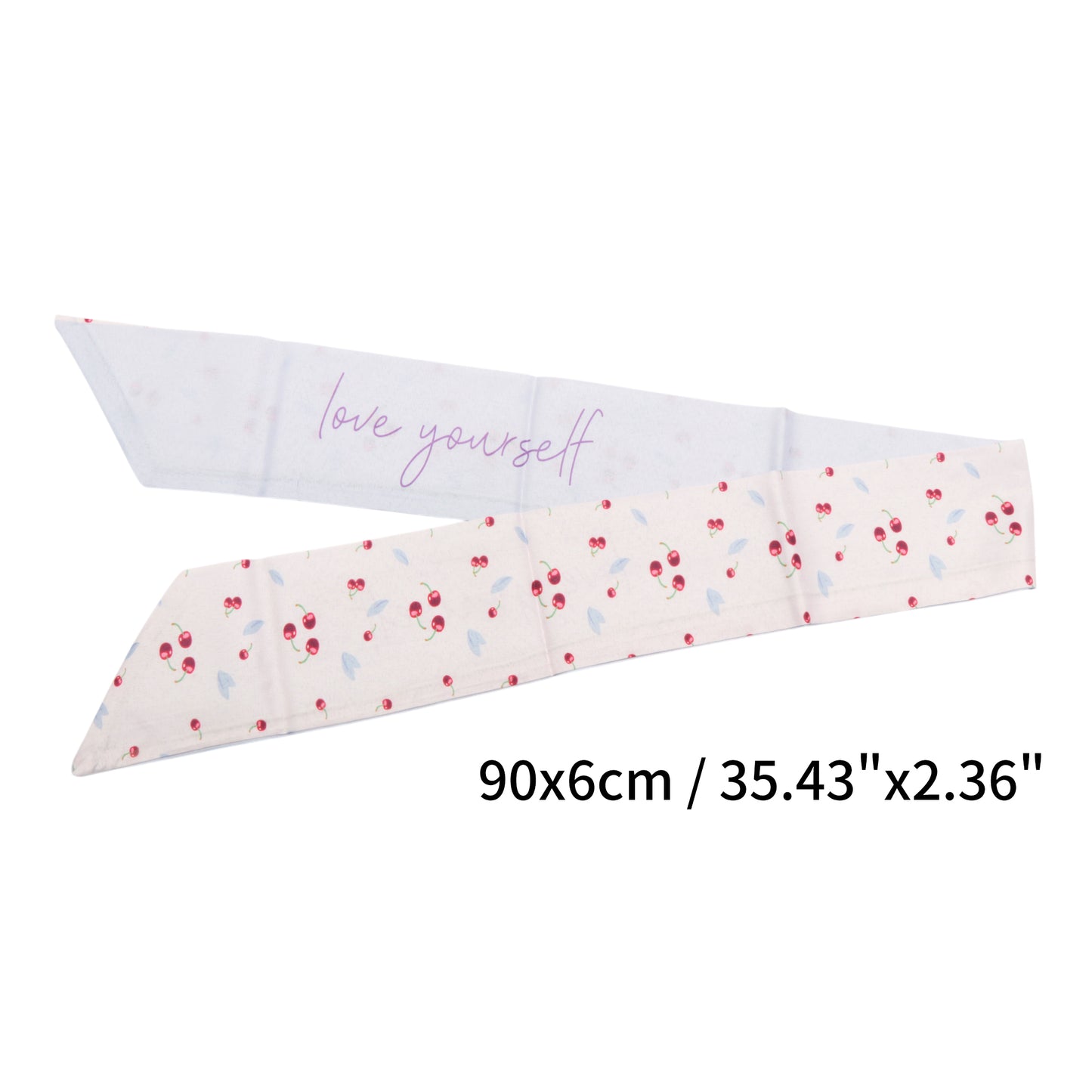 Long Ribbon Leaves Pattern Headband for Women Light Pink 1 Pc