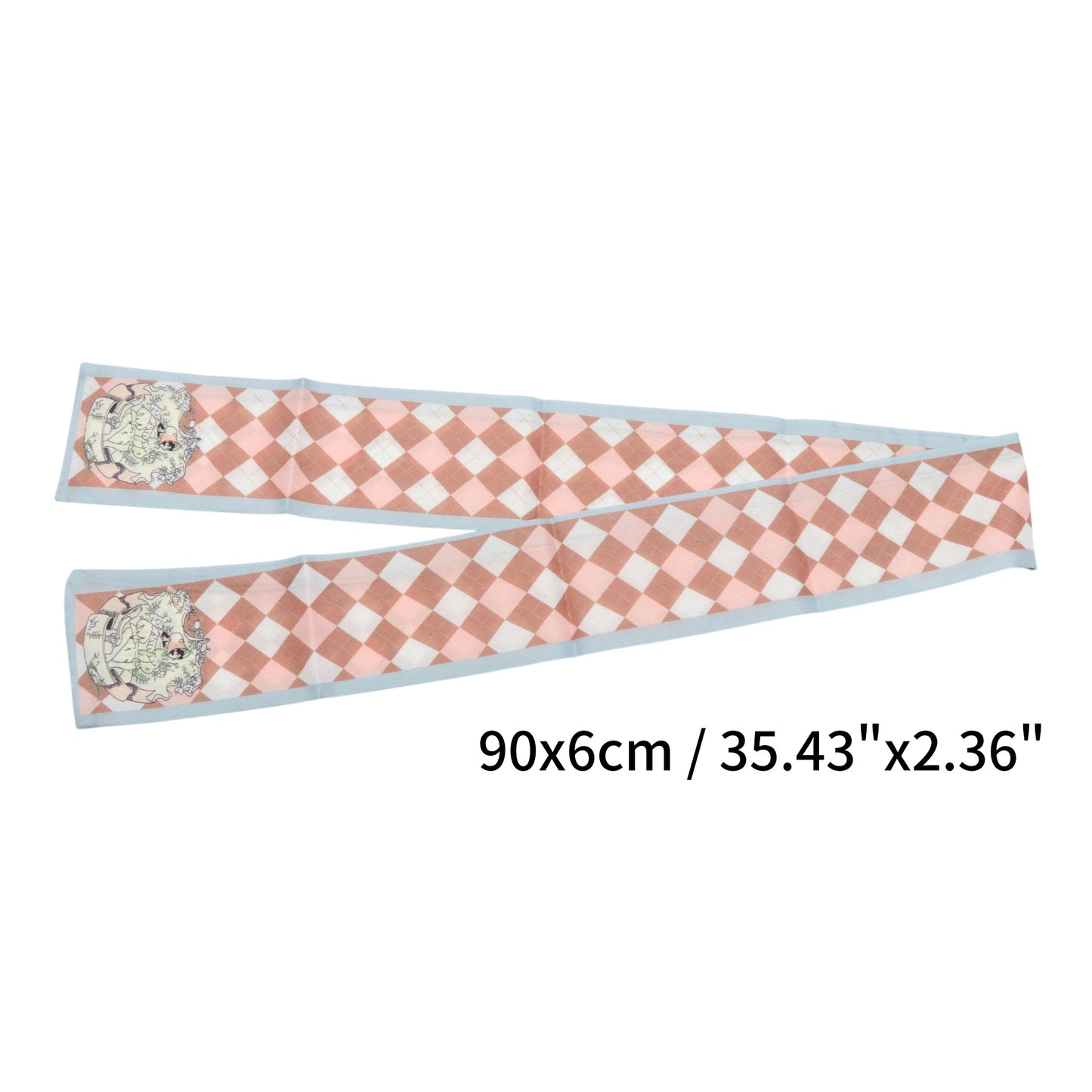 Diadema con figura de rombos para mujer, azul y rosa, 1 unidad