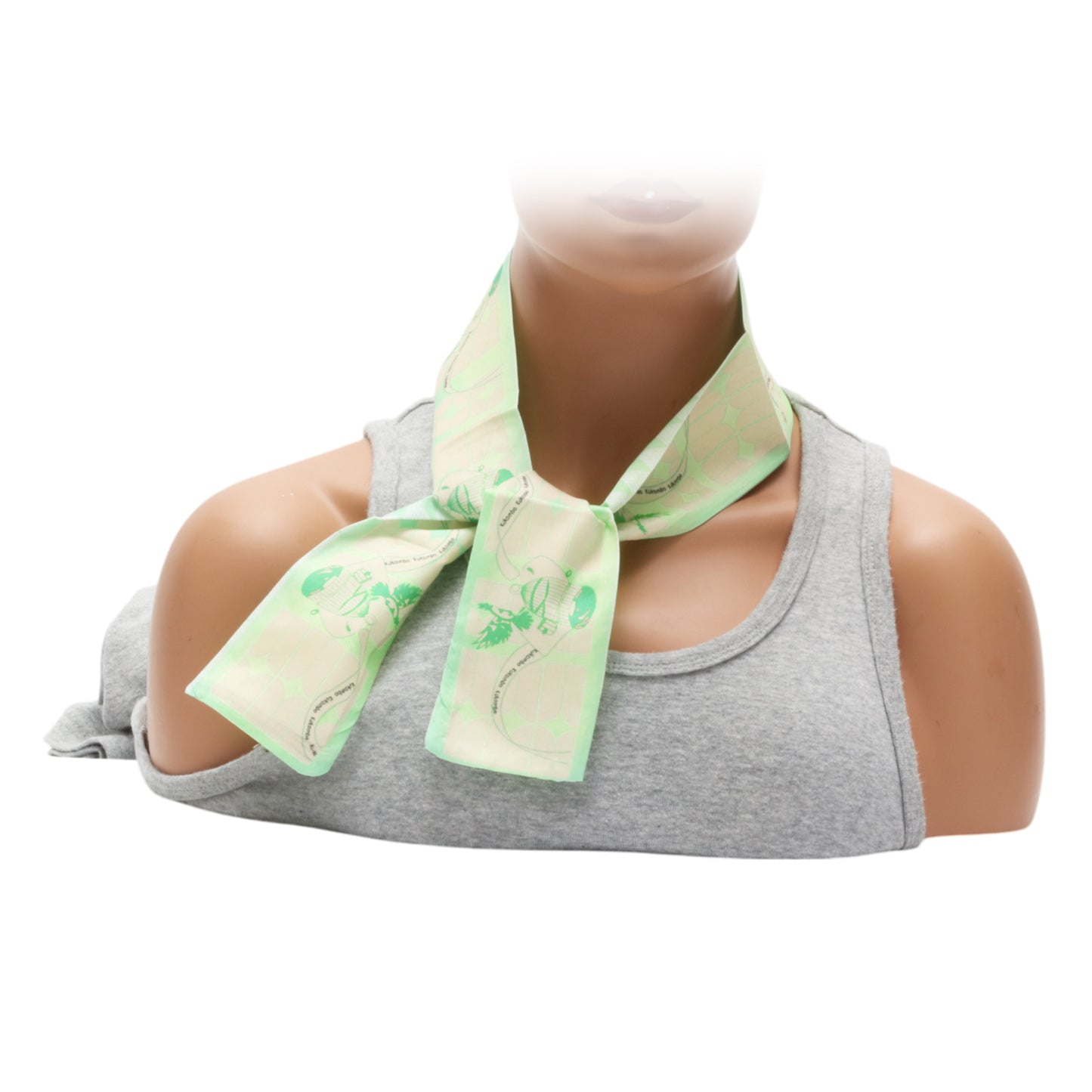 Diadema larga con lazo en forma de jaula de pájaro para mujer, color verde claro, 1 unidad