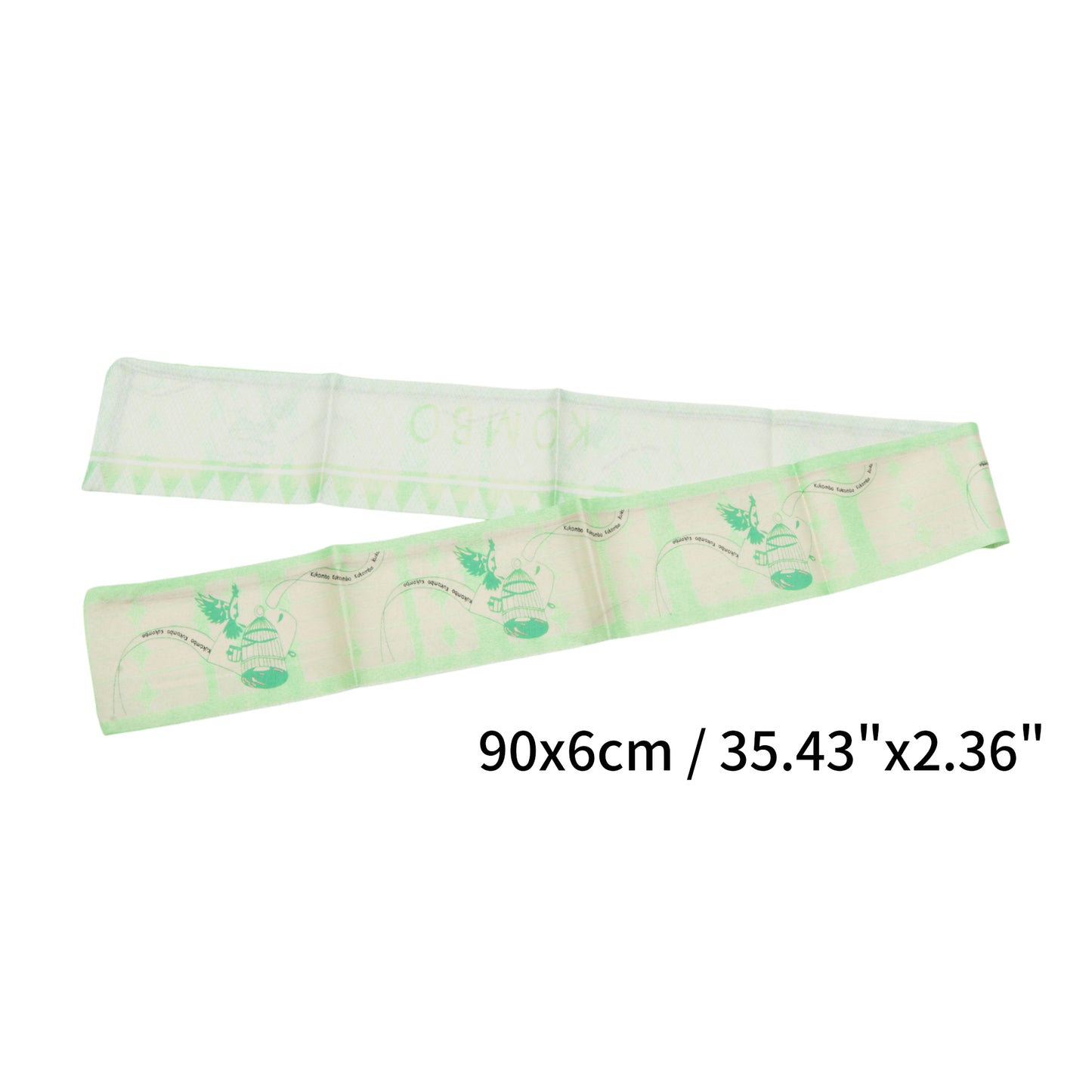 Diadema larga con lazo en forma de jaula de pájaro para mujer, color verde claro, 1 unidad
