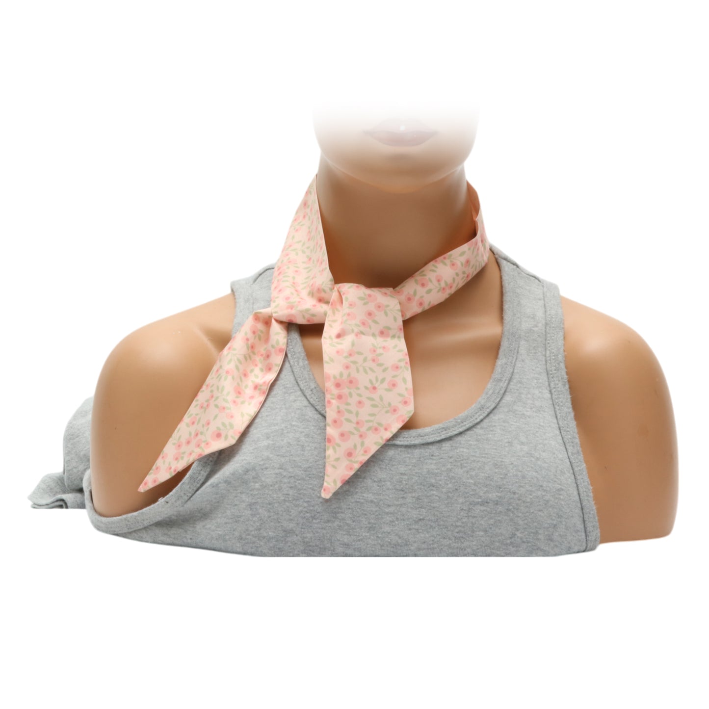 Ditsy Flower Long Ribbon Headband for Women Pink 1 Pc