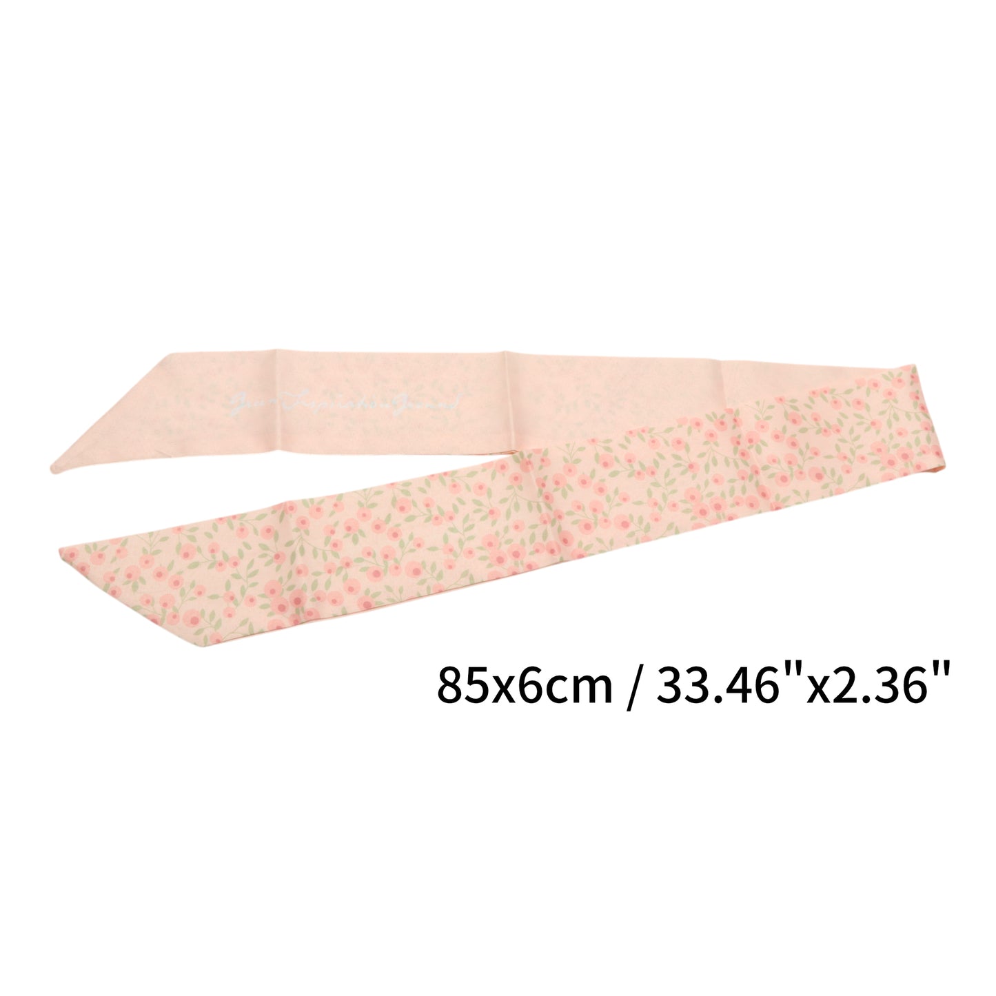 Ditsy Flower Long Ribbon Headband for Women Pink 1 Pc