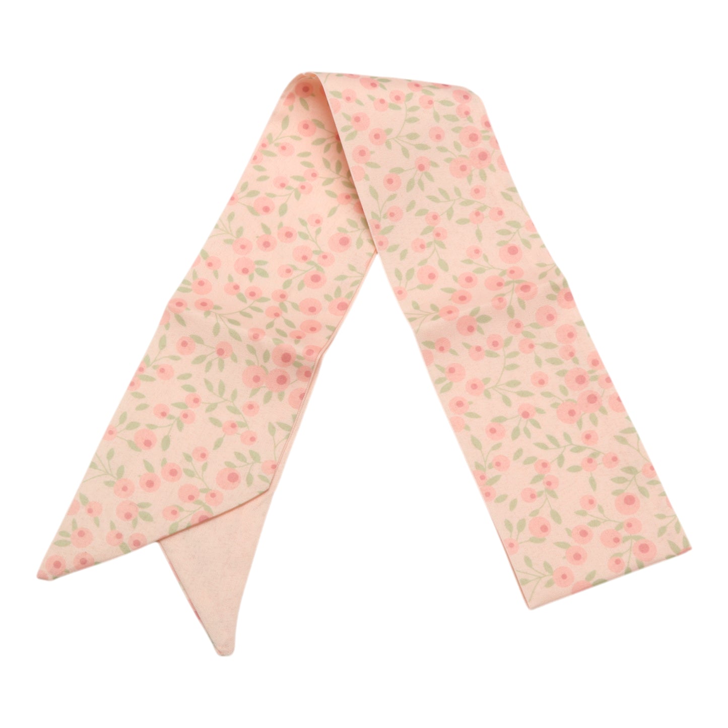 Ditsy Flower Long Ribbon Headband for Women Pink 1 Pc